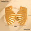 Women's Fashion Geometric Stainless Steel Starfish Shell Exaggerated Arm Ring Bracelet With Electroplating