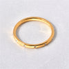 Women's Fashion Geometric Titanium Steel Ring Set With Diamonds