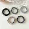 Women's Fashion Hair Rope Headwear High Elastic Plastic Resin Handmade