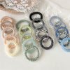 Women's Fashion Hair Rope Headwear High Elastic Plastic Resin Handmade