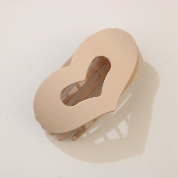 Women's Fashion Heartshaped Duckbill Clip Hair Accessory Ps Material Baking Paint Design
