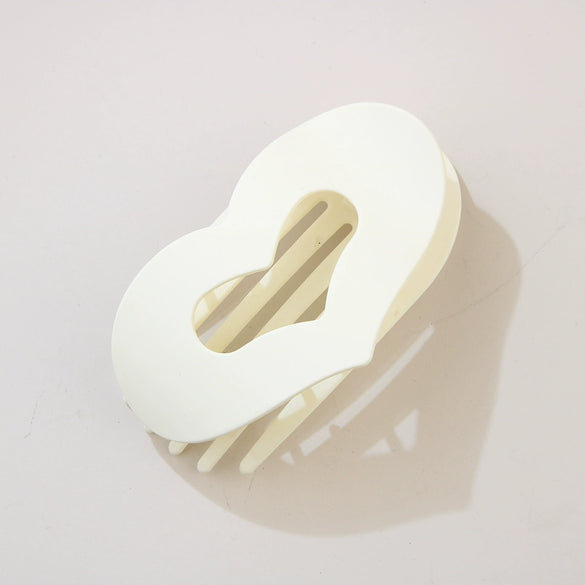 Women's Fashion Heartshaped Duckbill Clip Hair Accessory Ps Material Baking Paint Design