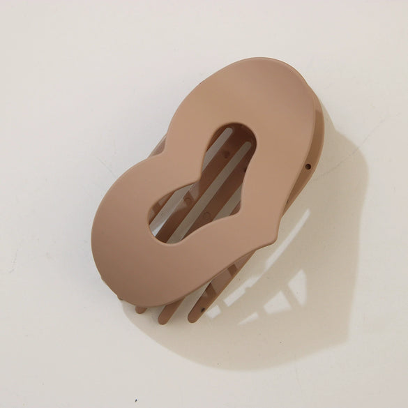 Women's Fashion Heartshaped Duckbill Clip Hair Accessory Ps Material Baking Paint Design