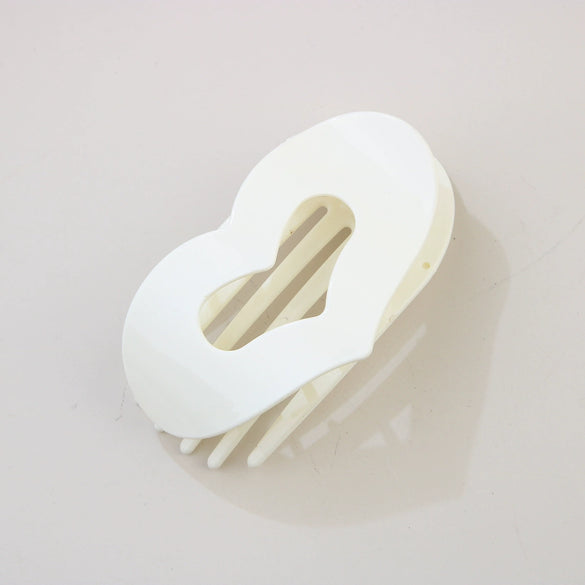 Women's Fashion Heartshaped Duckbill Clip Hair Accessory Ps Material Baking Paint Design