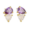 Women's Fashion Highend Light Luxury S925 Sterling Silver Pearshaped Water Drop Zircon Earrings With Diamond Design And Geometric Style