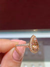 Women's Fashion Jewelry Alloy Geometric Diamond Ring With Electroplating
