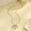 Women's Fashion Jewelry Set With Heart Shape Stainless Steel Rings And Earrings Electroplated