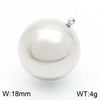Women's Fashion Jewelry Twopiece Set With Titanium Steel And Pearl Chain And Large Ball Design