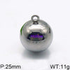 Women's Fashion Jewelry Twopiece Set With Titanium Steel And Pearl Chain And Large Ball Design