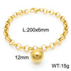 Women's Fashion Jewelry Twopiece Set With Titanium Steel And Pearl Chain And Large Ball Design