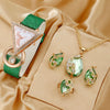 Women's Fashion Leather Watch With Inverted Triangle Diamond Set And Alloy Case