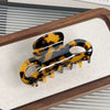 Women's Fashion Leopard Acetic Acid Handmade Hollow Hair Clip