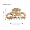 Women's Fashion Leopard Acetic Acid Handmade Hollow Hair Clip