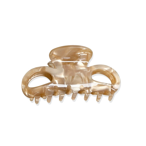 Women's Fashion Leopard Acetic Acid Handmade Hollow Hair Clip