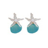 Women's Fashion Marine Style Zinc Alloy Geometric Starfish Shell Imitation Pearl Earrings