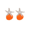 Women's Fashion Marine Style Zinc Alloy Geometric Starfish Shell Imitation Pearl Earrings