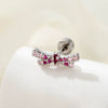 Women's Fashion Metal Bow Ear Nail With Zirconia Processing