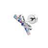 Women's Fashion Metal Bow Ear Nail With Zirconia Processing