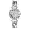 Women's Fashion Metal Quartz Watch With Round Dial And Jewelry Buckle
