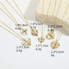 Women's Fashion Niche Heartshaped Motherofpearl Pendant Necklace Copper Electroplating Mixed Gemstone Setting O Word Chain