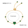 Women's Fashion Niche Light Luxury Geometric Titanium Steel And Stainless Steel Diamond Bracelet With Electroplating