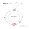 Women's Fashion Niche Light Luxury Geometric Titanium Steel And Stainless Steel Diamond Bracelet With Electroplating