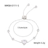 Women's Fashion Niche Light Luxury Geometric Titanium Steel And Stainless Steel Diamond Bracelet With Electroplating