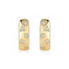 Women's Fashion Ol Geometric Moissanite Inlaid 925 Silver Earrings