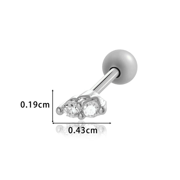 Women's Fashion Ol Metal Horse Eye Shape Electroplated Ear Bone Nail Cartilage Puncture Ornaments