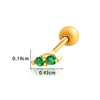 Women's Fashion Ol Metal Horse Eye Shape Electroplated Ear Bone Nail Cartilage Puncture Ornaments
