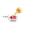 Women's Fashion Ol Metal Horse Eye Shape Electroplated Ear Bone Nail Cartilage Puncture Ornaments