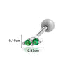Women's Fashion Ol Metal Horse Eye Shape Electroplated Ear Bone Nail Cartilage Puncture Ornaments