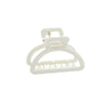 Women's Fashion Ol Style Plastic And Resin Semicircle Shark Clip With Gradient Color Hollow Design And Baking Varnish Treatment