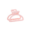 Women's Fashion Ol Style Plastic And Resin Semicircle Shark Clip With Gradient Color Hollow Design And Baking Varnish Treatment