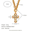 Women's Fashion Pendant Jewelry With Geometric Pattern Titanium And Stainless Steel Ochain Necklace Electroplated With Sun Moon Star Pendant