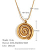 Women's Fashion Pendant Jewelry With Geometric Pattern Titanium And Stainless Steel Ochain Necklace Electroplated With Sun Moon Star Pendant