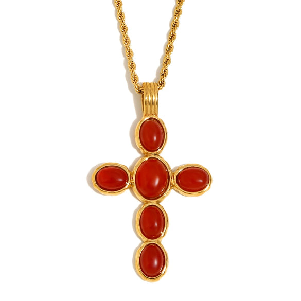 Women's Fashion Pendant Jewelry With Geometric Pattern Titanium And Stainless Steel Ochain Necklace Electroplated With Sun Moon Star Pendant