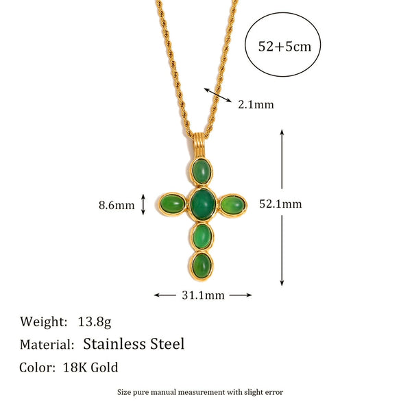 Women's Fashion Pendant Jewelry With Geometric Pattern Titanium And Stainless Steel Ochain Necklace Electroplated With Sun Moon Star Pendant
