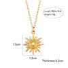 Women's Fashion Pendant Jewelry With Geometric Pattern Titanium And Stainless Steel Ochain Necklace Electroplated With Sun Moon Star Pendant