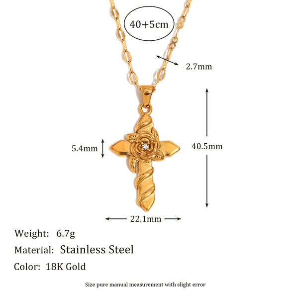 Women's Fashion Pendant Jewelry With Geometric Pattern Titanium And Stainless Steel Ochain Necklace Electroplated With Sun Moon Star Pendant