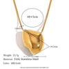 Women's Fashion Pendant Jewelry With Geometric Pattern Titanium And Stainless Steel Ochain Necklace Electroplated With Sun Moon Star Pendant