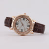 Women's Fashion Quartz Watch Alloy Case Imitation Leather Strap Round Dial Printed Logo