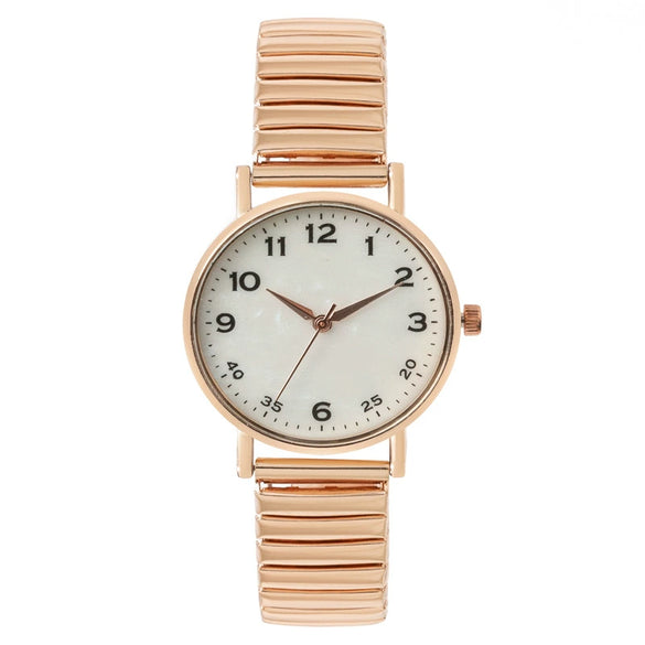 Women's Fashion Quartz Watch Alloy Case Metal Strap Round Dial