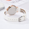 Women's Fashion Quartz Watch Set With Round Dial Alloy Case Textile Strap And Glass Mirror