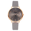 Women's Fashion Quartz Watch Set With Round Dial Alloy Case Textile Strap And Glass Mirror