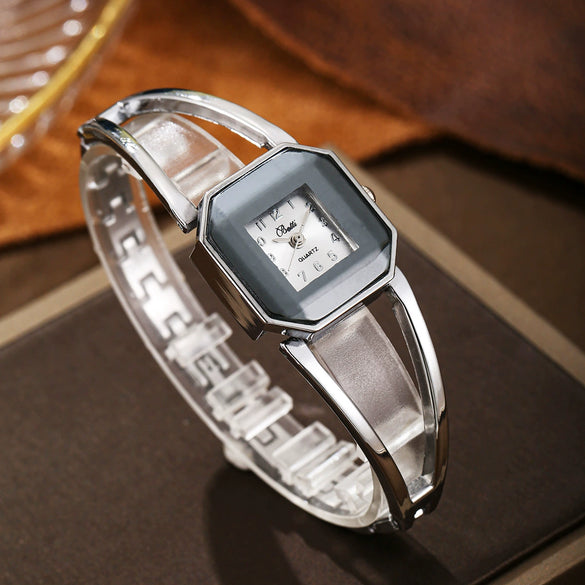 Women's Fashion Quartz Watch Square Alloy Stainless Steel Bracelet