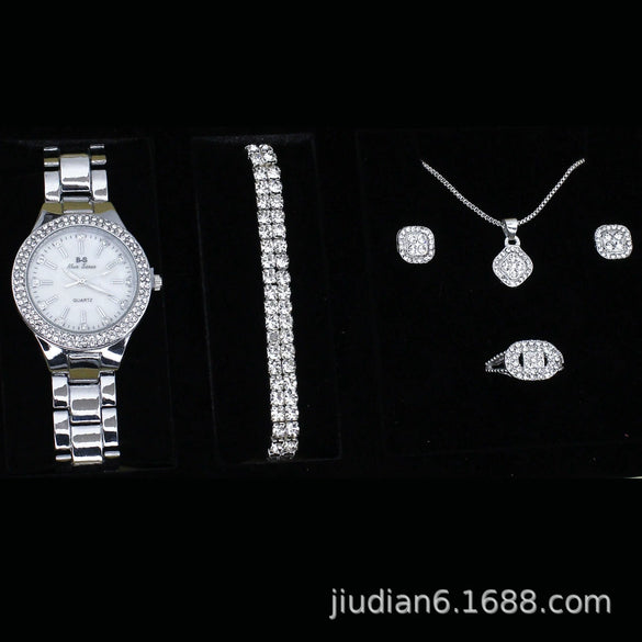 Women's Fashion Quartz Watch With Alloy Case Imitation Leather Strap And Stainless Steel Clasp Round Dial