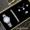 Women's Fashion Quartz Watch With Alloy Case Imitation Leather Strap And Stainless Steel Clasp Round Dial