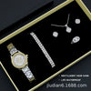 Women's Fashion Quartz Watch With Alloy Case Imitation Leather Strap And Stainless Steel Clasp Round Dial
