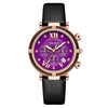 Women's Fashion Quartz Watch With Alloy Case Leather Strap Stainless Steel Buckle And Mineral Reinforced Mirror Round Dial